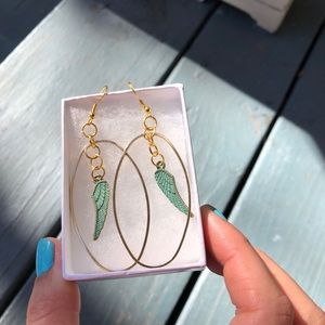 Feather earrings